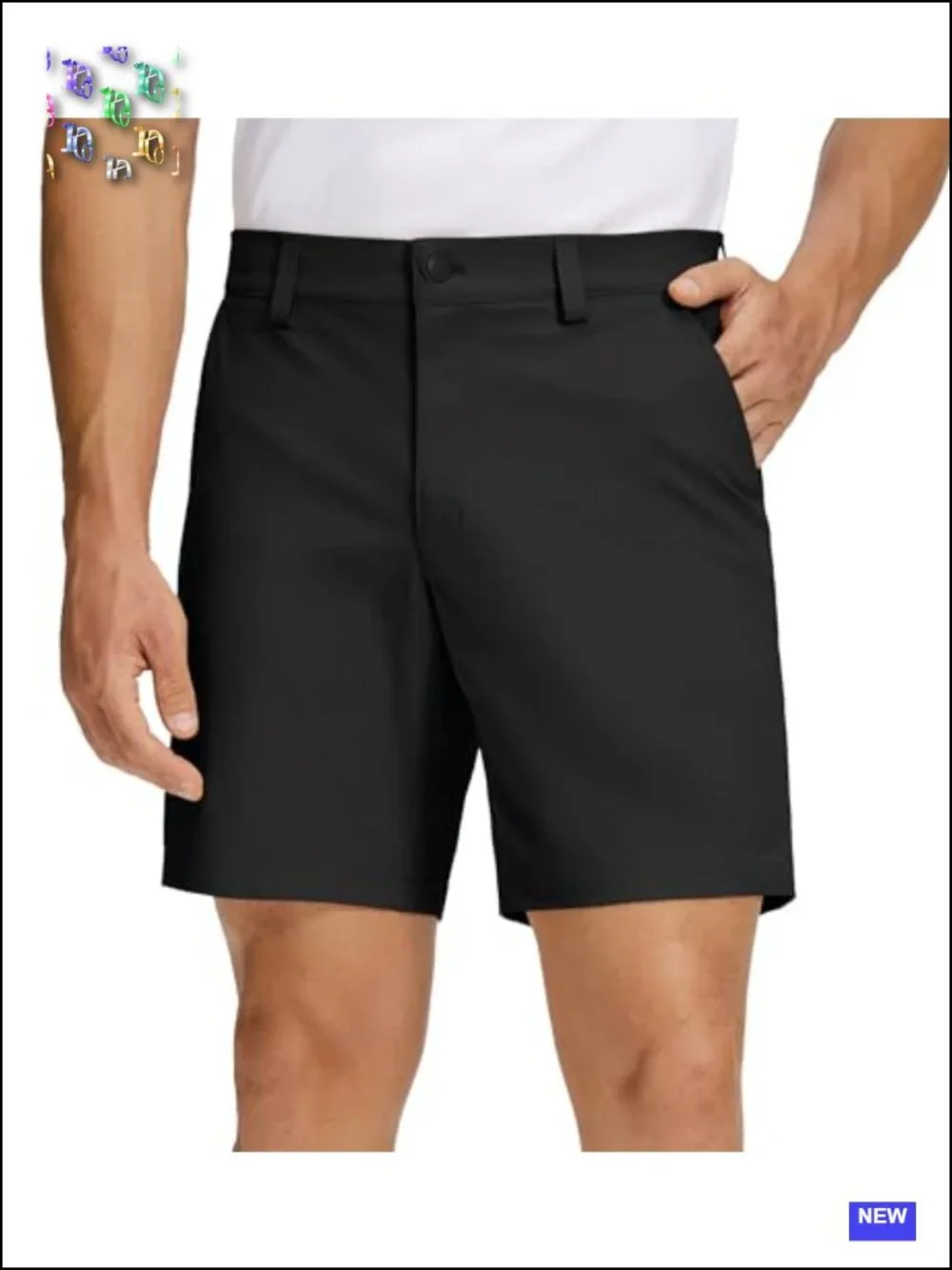 Men's Stretch Golf Shorts Quick Dry Athletic Casual with Pockets